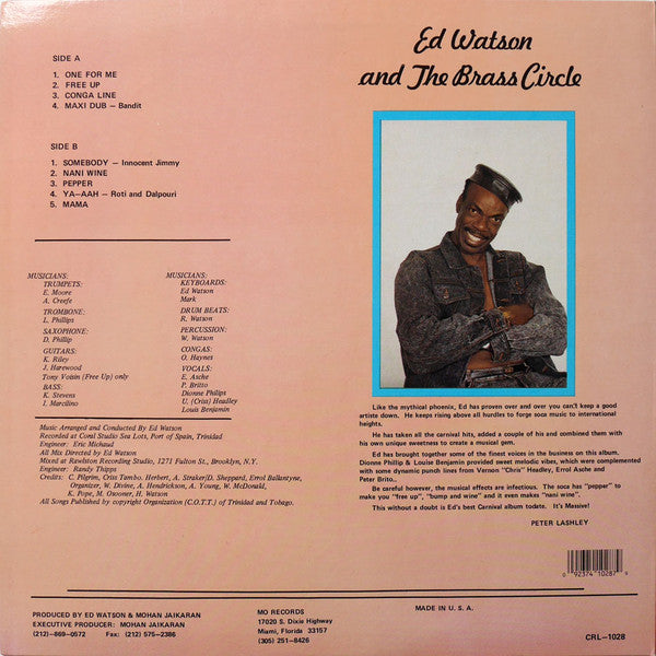 Ed Watson And The Brass Circle - One For Me