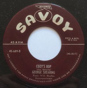 George Shearing - So Rare / Cozy's Bop