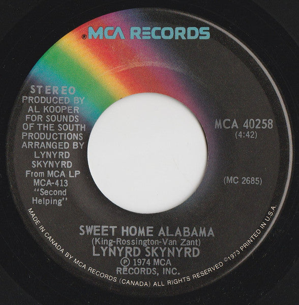 Lynyrd Skynyrd - Sweet Home Alabama - 1974