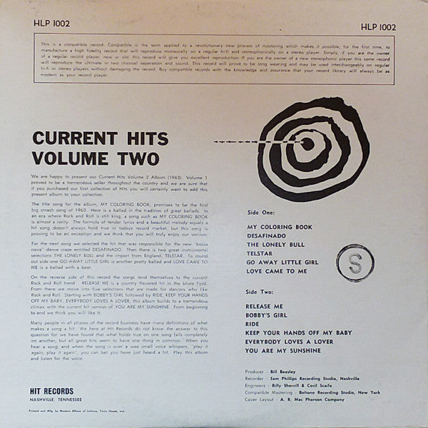 Unknown Artist - Current Hits Volume No. 2