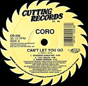 Coro - Can't Let You Go Vinyl Record