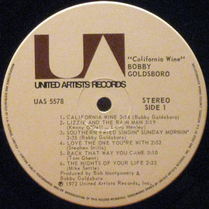 Bobby Goldsboro - California Wine
