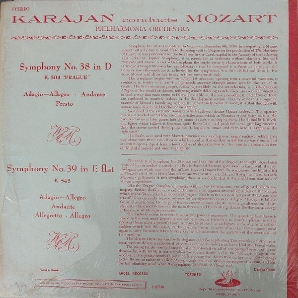 Wolfgang Amadeus Mozart - Symphonies No.38 In D "Prague" • No.39 In E Flat
