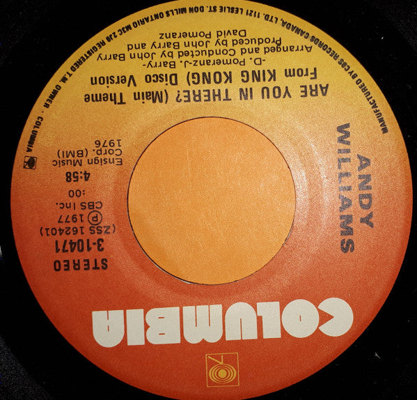 Andy Williams - Are You In There? (Main Theme From "King Kong")