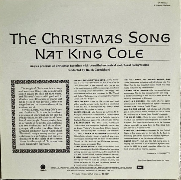 Nat King Cole - The Christmas Song - 1984