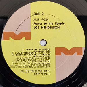Joe Henderson - Power To The People - 1969
