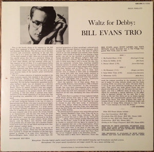 Bill Evans Trio, The With Scott LaFaro, Paul Motian - Waltz For Debby - 1985