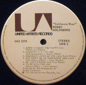 Bobby Goldsboro - California Wine