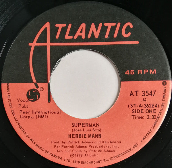 Herbie Mann - Superman / Etagui - 1979