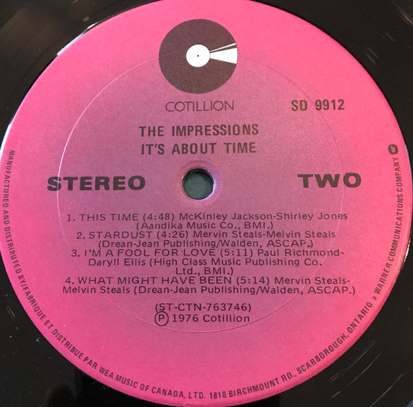 The Impressions - It's About Time