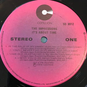 The Impressions - It's About Time