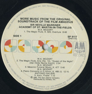 Sir Neville Marriner, Academy Of St. Martin-in-the-Fields, The - Amadeus (More Music From The Original Soundtrack Of The Film) - 1985