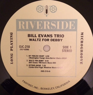 Bill Evans Trio, The With Scott LaFaro, Paul Motian - Waltz For Debby - 1985