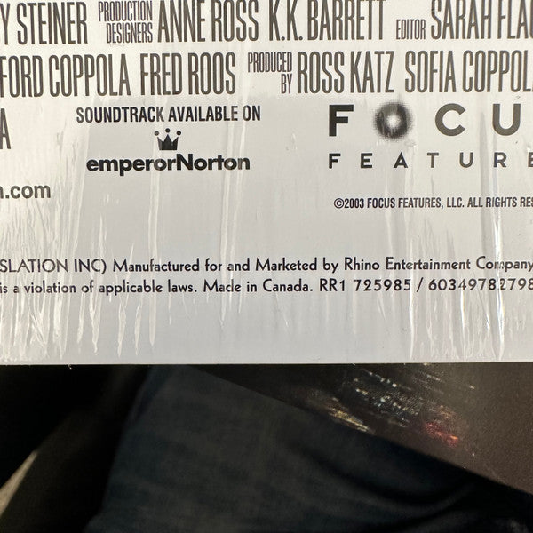 Various - Lost In Translation (Music From The Motion Picture Soundtrack)