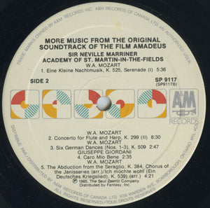Sir Neville Marriner, Academy Of St. Martin-in-the-Fields, The - Amadeus (More Music From The Original Soundtrack Of The Film) - 1985