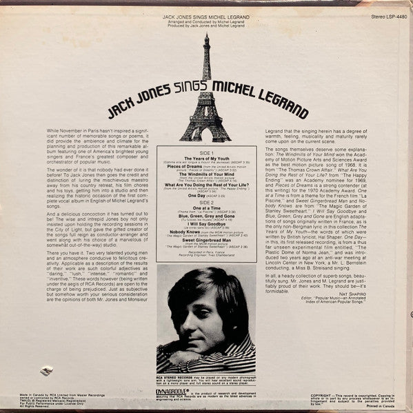 Jack Jones - Sings Michel Legrand