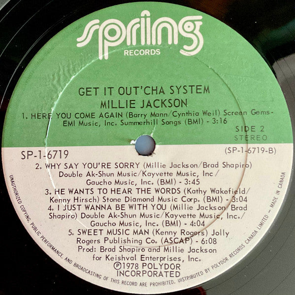 Millie Jackson - Get It Out'cha System
