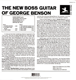 George Benson With Brother Jack McDuff Quartet, The - The New Boss Guitar Of George Benson -