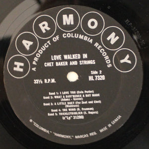 Chet Baker & Strings - Love Walked In