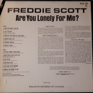 Freddie Scott (2) - Are You Lonely For Me?