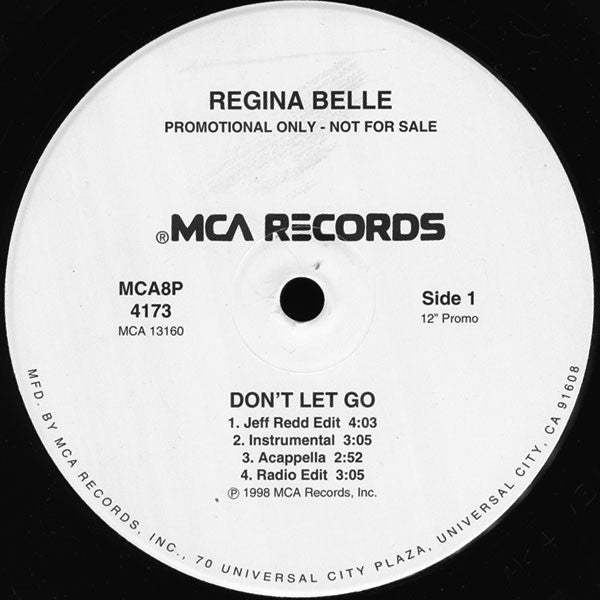 Regina Belle - Don't Let Go