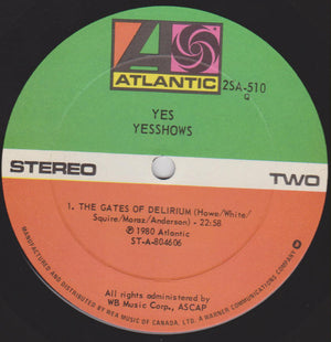 Yes - Yesshows - 1980
