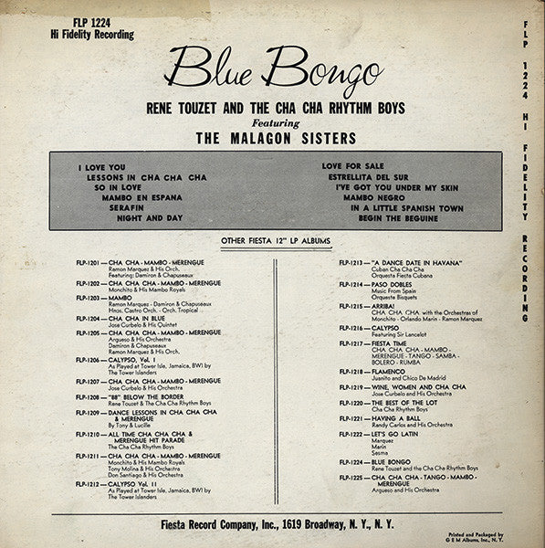 René Touzet - Blue Bongo