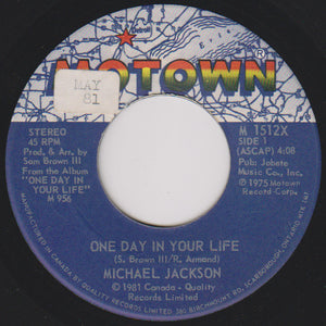 Michael Jackson - One Day In Your Life / Take Me Back