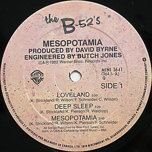 B-52's, The - Mesopotamia - 1982