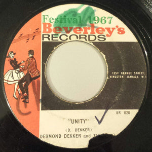 Desmond Dekker & The Aces - "Unity" / Sweet Music