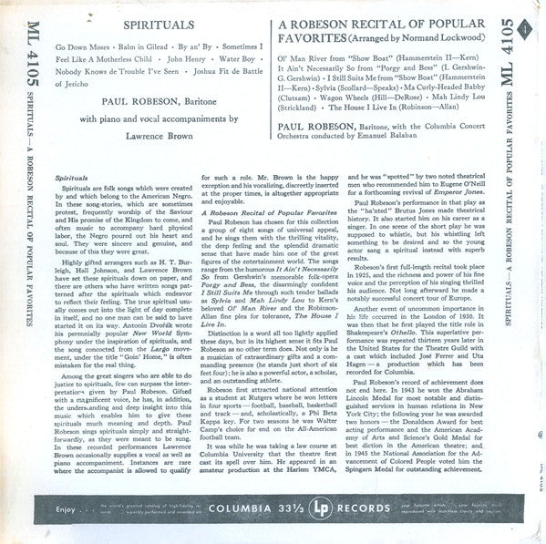 Paul Robeson - Spirituals -
