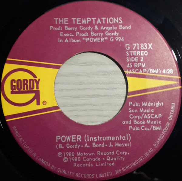 Temptations, The - Power - 1980