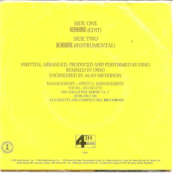 Dino - Sunshine - 1989