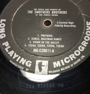 The Smothers Brothers - The Songs And Comedy Of The Smothers Brothers At The Purple Onion Vinyl Record