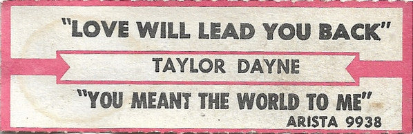Taylor Dayne - Love Will Lead You Back