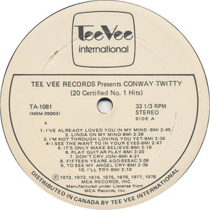 Conway Twitty - 20 Certified No.1 Hits - 1978