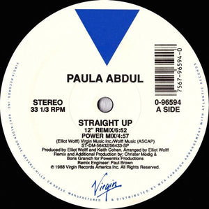 Paula Abdul - Straight Up - 1988