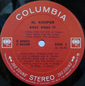 Al Kooper - Easy Does It Vinyl Record