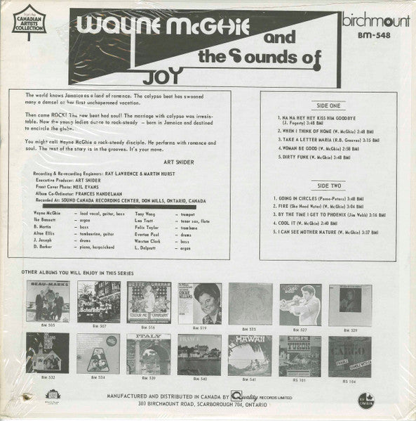 Wayne McGhie & Sounds Of Joy, The - Wayne McGhie & The Sounds Of Joy - 1970