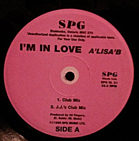 A'lisa B - I'm In Love - 1995