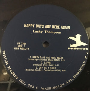 Lucky Thompson - Happy Days Are Here Again - 1965