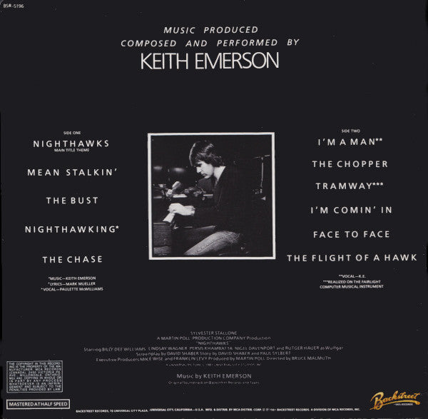 Keith Emerson - Nighthawks (Original Soundtrack) - 1981