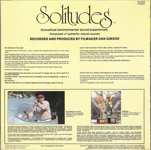 Dan Gibson - Solitudes - Environmental Sound Experiences Volume Two - 1981