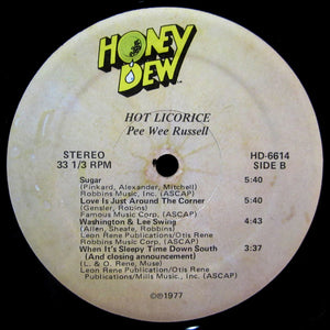 Pee Wee Russell - Hot Licorice Vinyl Record