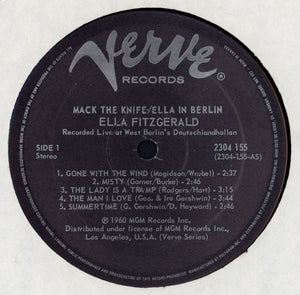 Ella Fitzgerald - Mack The Knife / Ella In Berlin