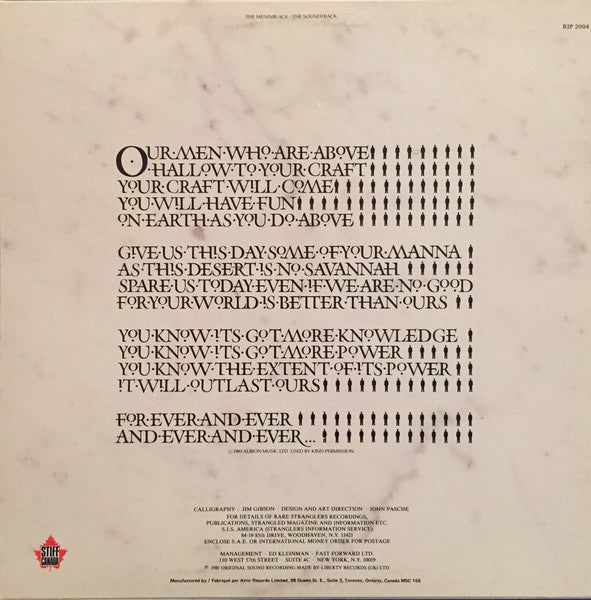 The Stranglers - The Gospel According To The Meninblack