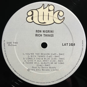Ron Nigrini - Rich Things - 1976