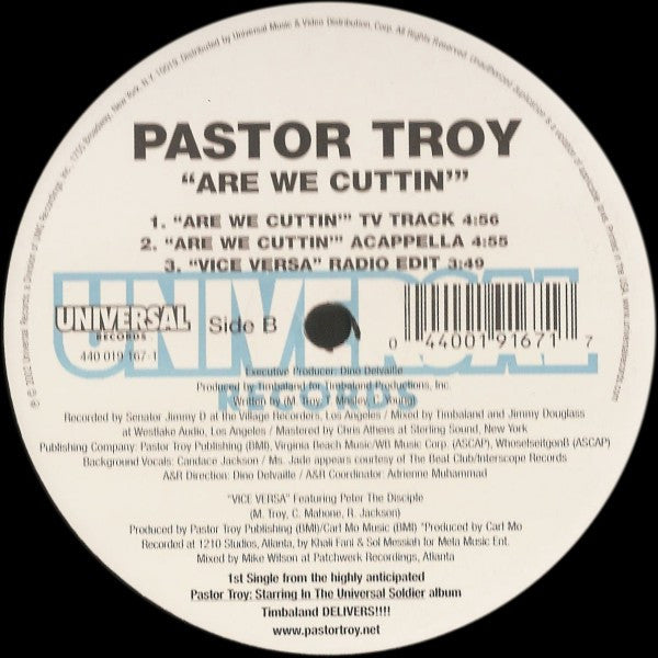Pastor Troy - Are We Cuttin' - 2002
