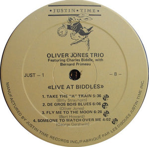Oliver Jones Trio - Live At Biddles - 1983