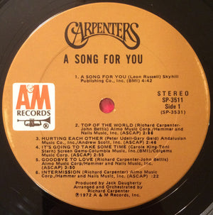 Carpenters - A Song For You